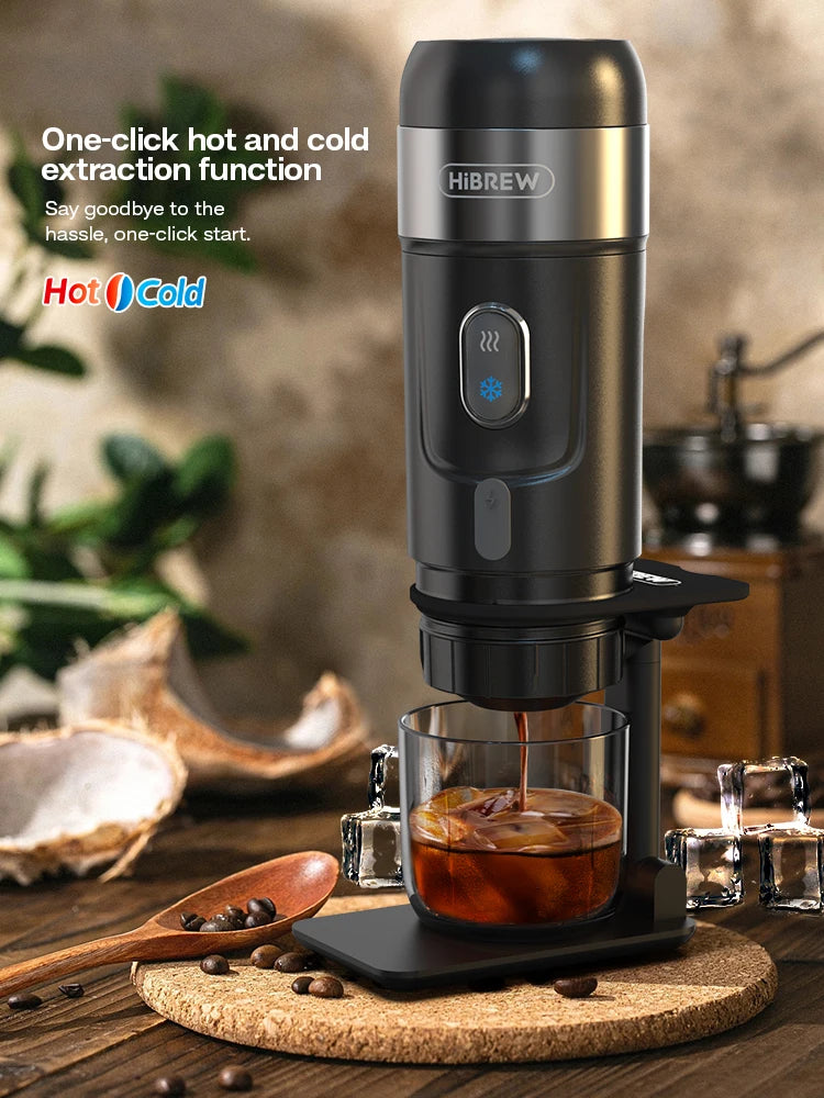 HiBREW Portable 12V Espresso Machine – For Car & Home, Compatible with Nespresso & Dolce Gusto Pods