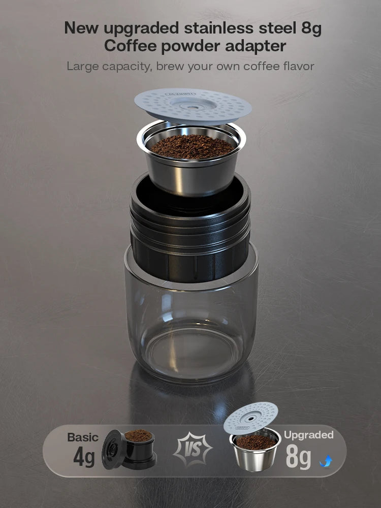 HiBREW Portable 12V Espresso Machine – For Car & Home, Compatible with Nespresso & Dolce Gusto Pods